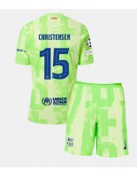 Barcelona Andreas Christensen #15 Kolmaspaita Lasten 2024-25 Lyhythihainen (+ shortsit)